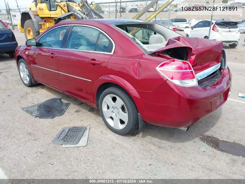 2008 Saturn Aura Xe VIN: 1G8ZS57N28F121891 Lot: 39901213