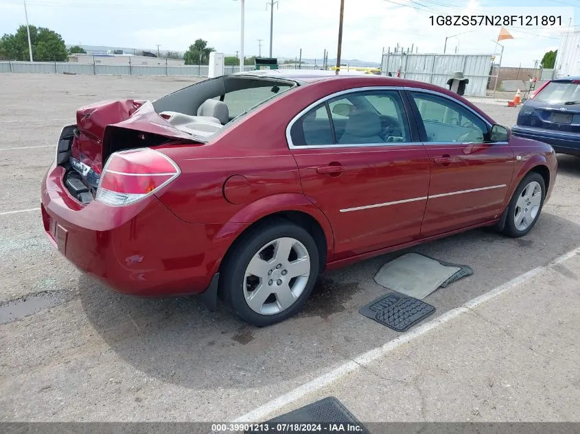 2008 Saturn Aura Xe VIN: 1G8ZS57N28F121891 Lot: 39901213