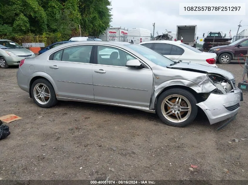 2008 Saturn Aura Xe VIN: 1G8ZS57B78F251297 Lot: 40057074