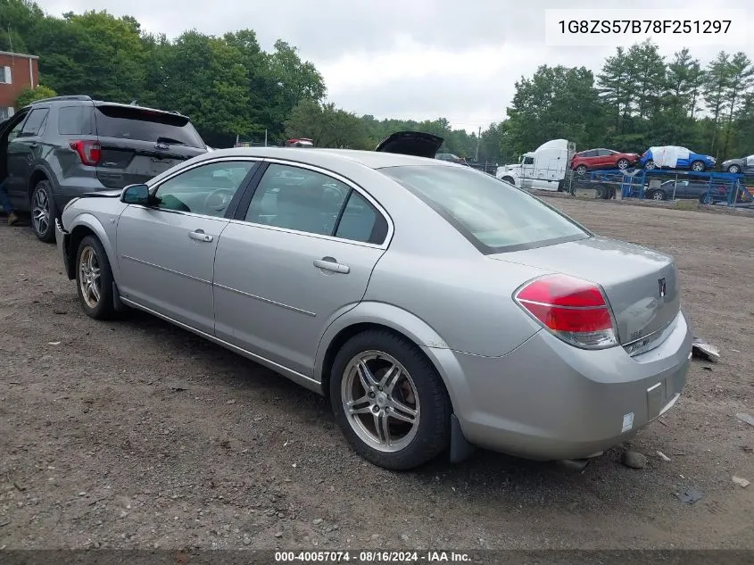 1G8ZS57B78F251297 2008 Saturn Aura Xe