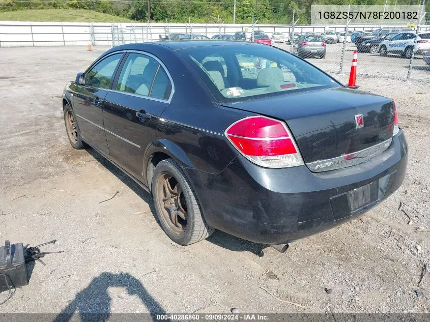 2008 Saturn Aura Xe VIN: 1G8ZS57N78F200182 Lot: 40286860