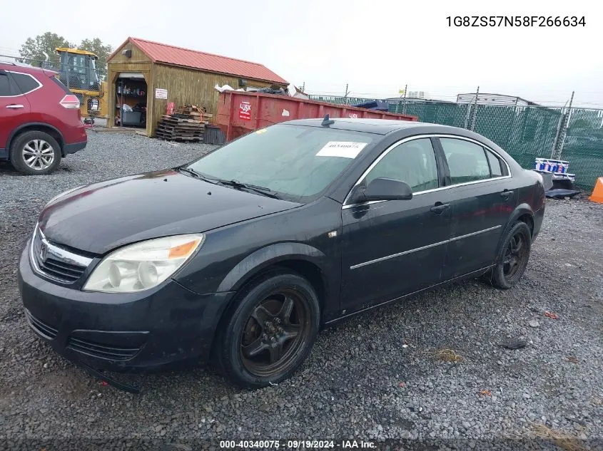 2008 Saturn Aura Xe VIN: 1G8ZS57N58F266634 Lot: 40340075