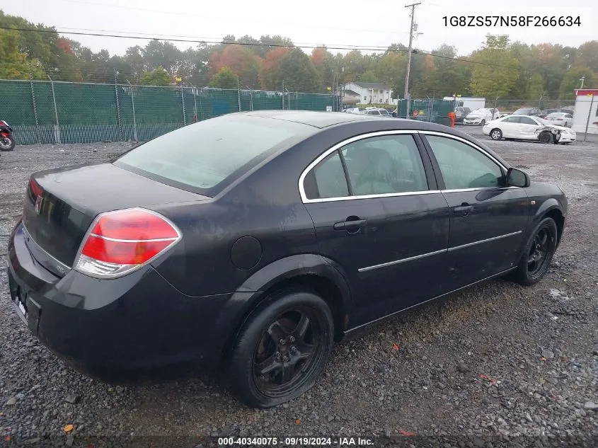 2008 Saturn Aura Xe VIN: 1G8ZS57N58F266634 Lot: 40340075