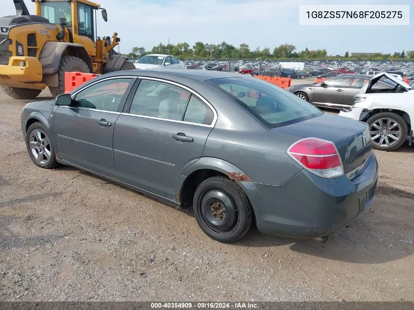 2008 Saturn Aura Xe VIN: 1G8ZS57N68F205275 Lot: 40354909