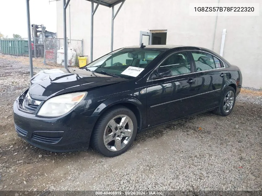 2008 Saturn Aura Xe VIN: 1G8ZS57B78F222320 Lot: 40405919