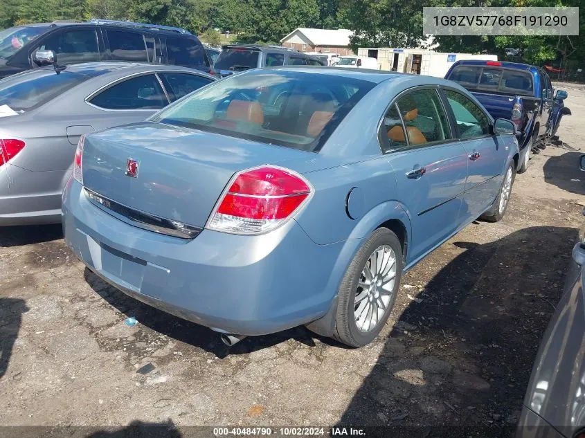 2008 Saturn Aura Xr VIN: 1G8ZV57768F191290 Lot: 40484790