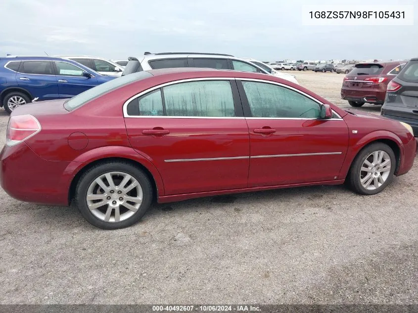 2008 Saturn Aura Xe VIN: 1G8ZS57N98F105431 Lot: 40492607