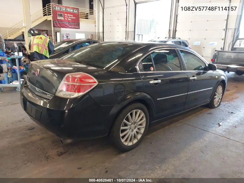 2008 Saturn Aura Xr VIN: 1G8ZV57748F114157 Lot: 40520451