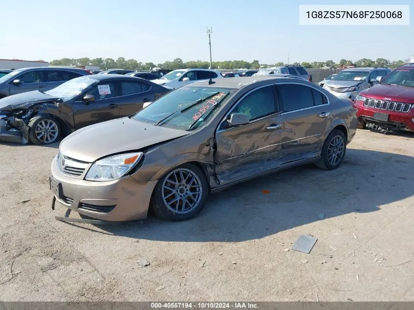 2008 Saturn Aura Xe VIN: 1G8ZS57N68F250068 Lot: 40557194