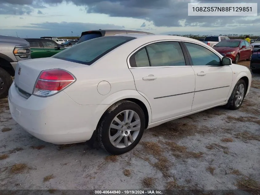 2008 Saturn Aura Xe VIN: 1G8ZS57N88F129851 Lot: 40644940