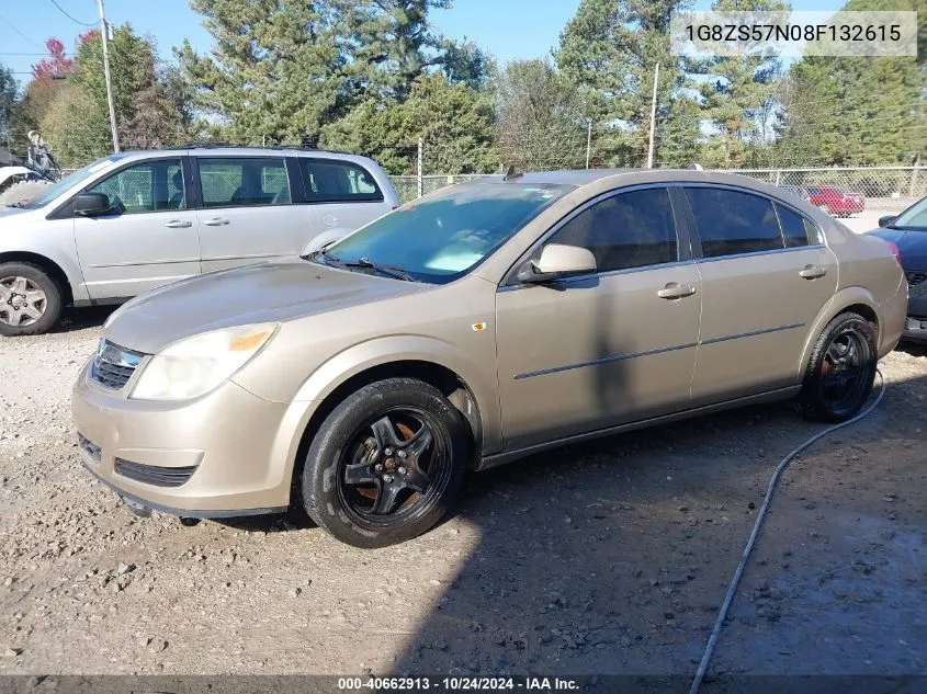 2008 Saturn Aura Xe VIN: 1G8ZS57N08F132615 Lot: 40662913