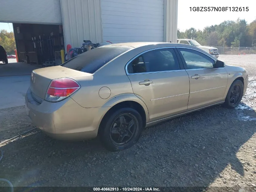 2008 Saturn Aura Xe VIN: 1G8ZS57N08F132615 Lot: 40662913