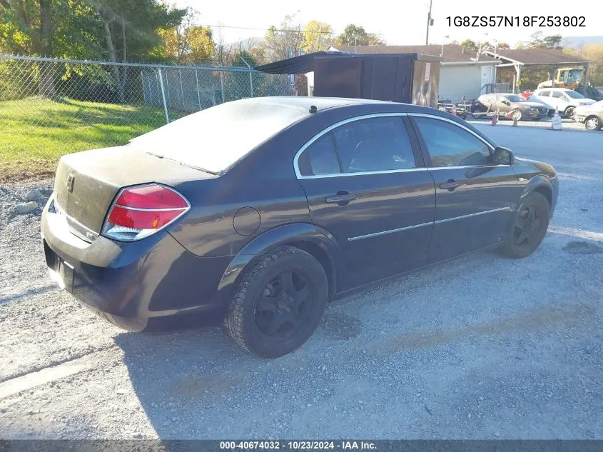 2008 Saturn Aura Xe VIN: 1G8ZS57N18F253802 Lot: 40674032