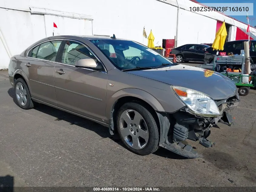 2008 Saturn Aura Xe VIN: 1G8ZS57N28F163610 Lot: 40699314