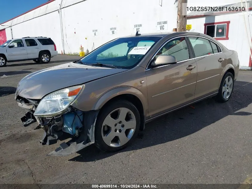 2008 Saturn Aura Xe VIN: 1G8ZS57N28F163610 Lot: 40699314