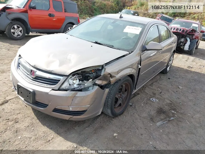 2008 Saturn Aura Xe VIN: 1G8ZS57NX8F112114 Lot: 40712868