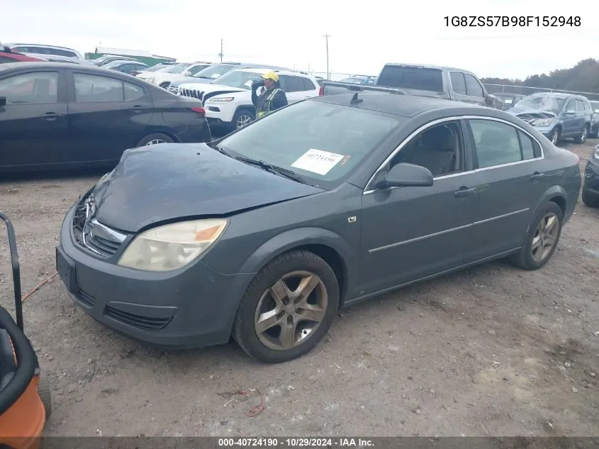 2008 Saturn Aura Xe VIN: 1G8ZS57B98F152948 Lot: 40724190