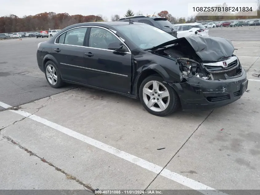 2008 Saturn Aura Xe VIN: 1G8ZS57B18F241834 Lot: 40731085