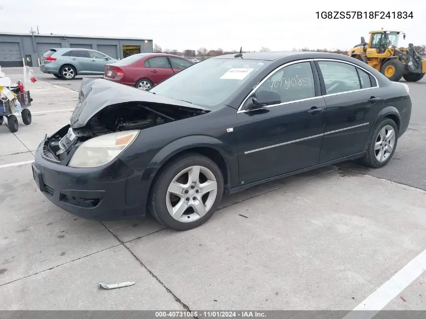 2008 Saturn Aura Xe VIN: 1G8ZS57B18F241834 Lot: 40731085