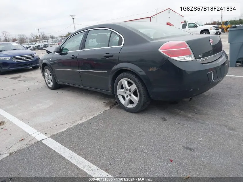 2008 Saturn Aura Xe VIN: 1G8ZS57B18F241834 Lot: 40731085