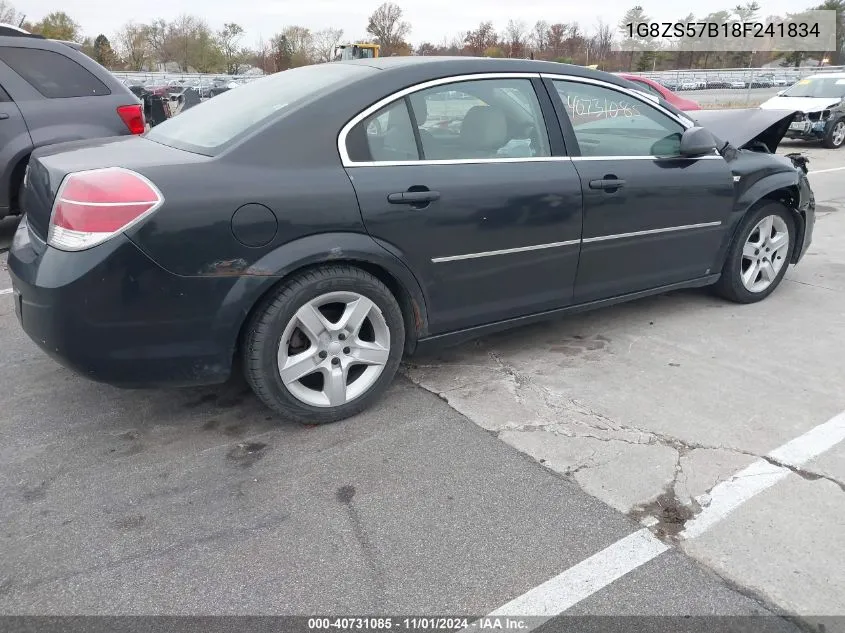 2008 Saturn Aura Xe VIN: 1G8ZS57B18F241834 Lot: 40731085