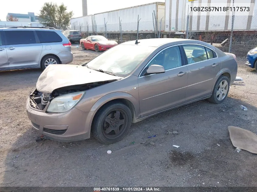 2008 Saturn Aura Xe VIN: 1G8ZS57N18F117573 Lot: 40761539