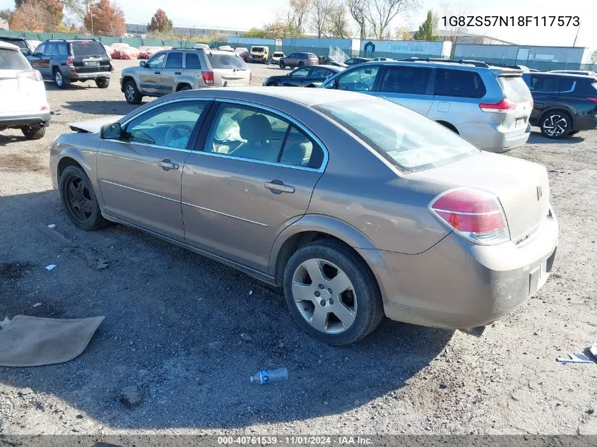 2008 Saturn Aura Xe VIN: 1G8ZS57N18F117573 Lot: 40761539