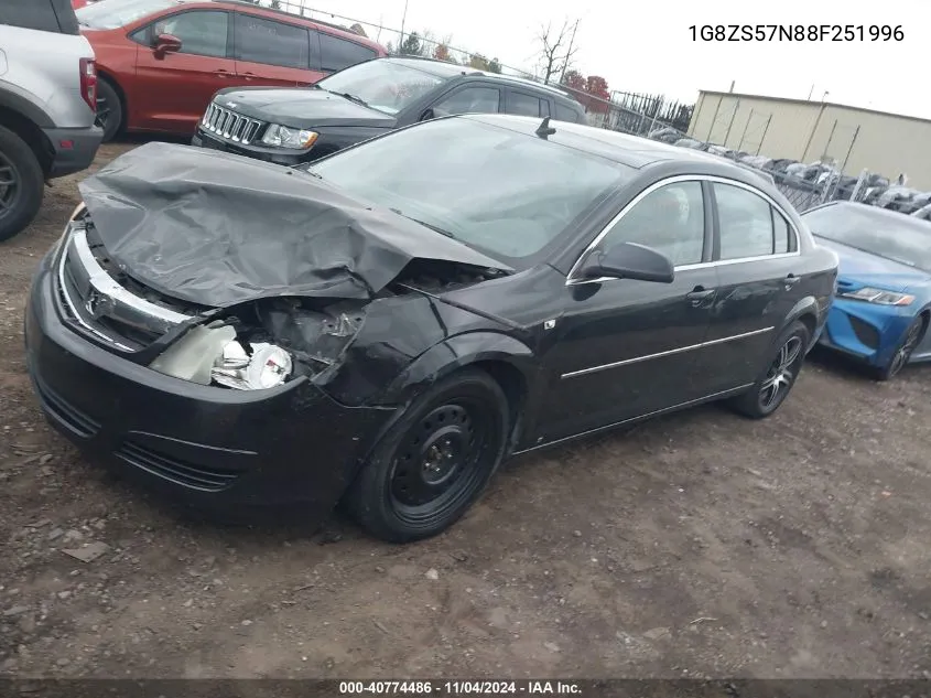 2008 Saturn Aura Xe VIN: 1G8ZS57N88F251996 Lot: 40774486