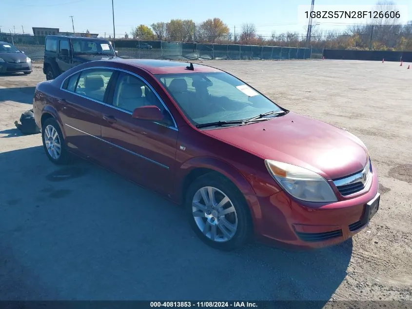 2008 Saturn Aura Xe VIN: 1G8ZS57N28F126606 Lot: 40813853