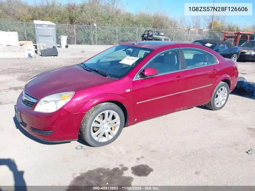 2008 Saturn Aura Xe VIN: 1G8ZS57N28F126606 Lot: 40813853