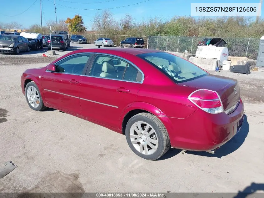 2008 Saturn Aura Xe VIN: 1G8ZS57N28F126606 Lot: 40813853