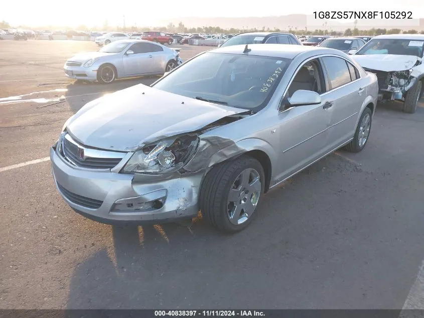 2008 Saturn Aura Xe VIN: 1G8ZS57NX8F105292 Lot: 40838397