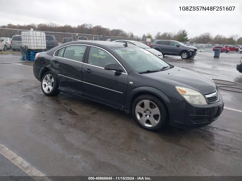 2008 Saturn Aura Xe VIN: 1G8ZS57N48F251607 Lot: 40868845