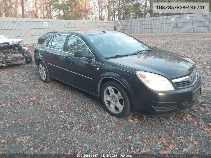 2008 Saturn Aura Xe VIN: 1G8ZS57B38F245741 Lot: 40889447