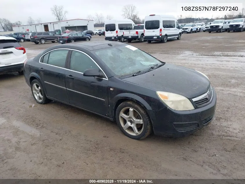 2008 Saturn Aura Xe VIN: 1G8ZS57N78F297240 Lot: 40902028