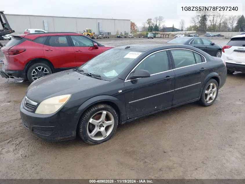 2008 Saturn Aura Xe VIN: 1G8ZS57N78F297240 Lot: 40902028