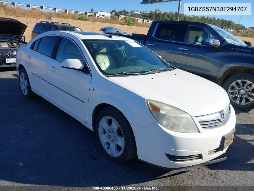 2008 Saturn Aura Xe VIN: 1G8ZS57N38F294707 Lot: 40906453