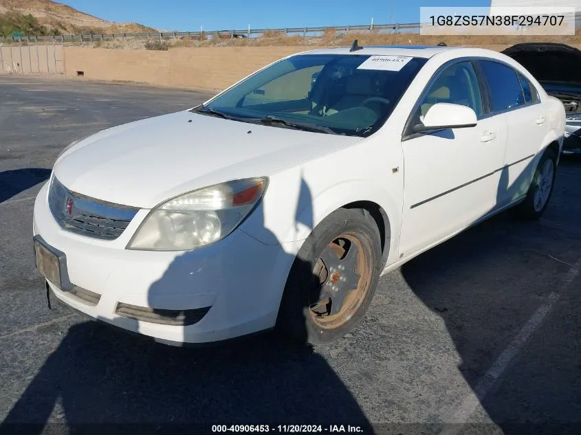 2008 Saturn Aura Xe VIN: 1G8ZS57N38F294707 Lot: 40906453