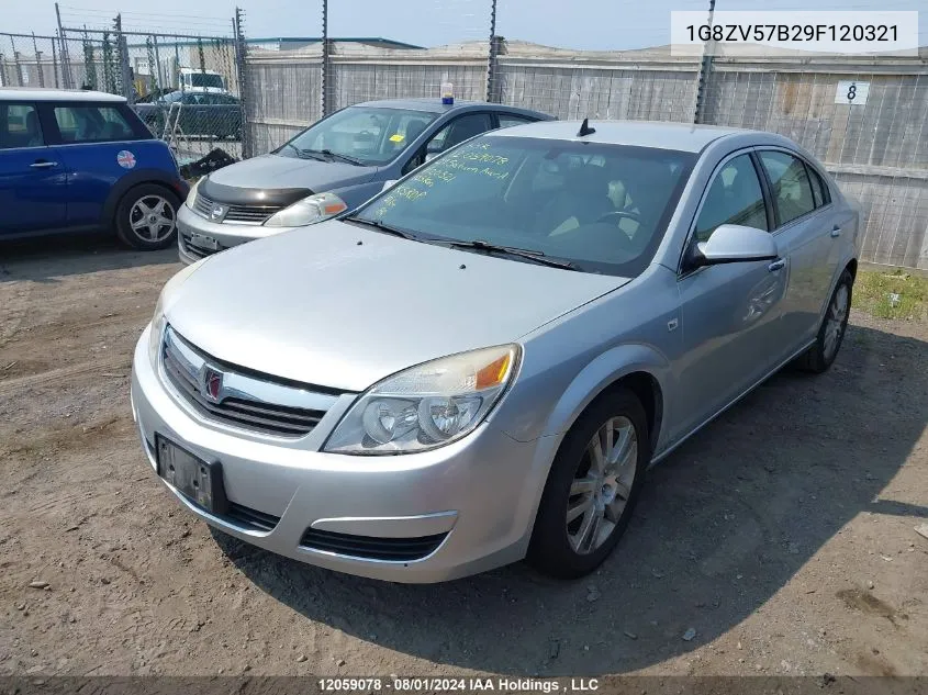 2009 Saturn Aura VIN: 1G8ZV57B29F120321 Lot: 12059078