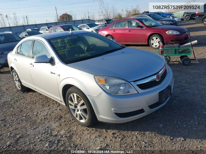 2009 Saturn Aura VIN: 1G8ZR57539F209524 Lot: 12135568