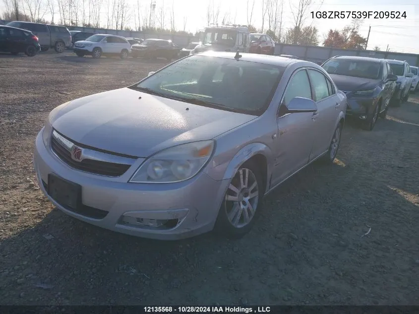 2009 Saturn Aura VIN: 1G8ZR57539F209524 Lot: 12135568