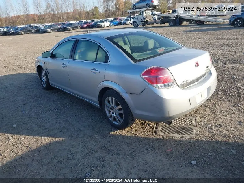 2009 Saturn Aura VIN: 1G8ZR57539F209524 Lot: 12135568