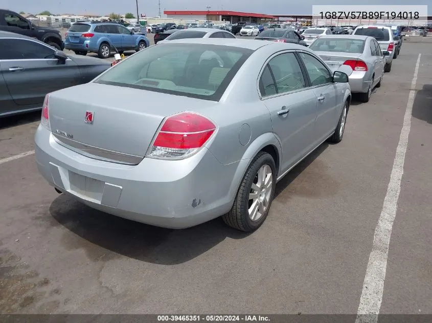 1G8ZV57B89F194018 2009 Saturn Aura Xr