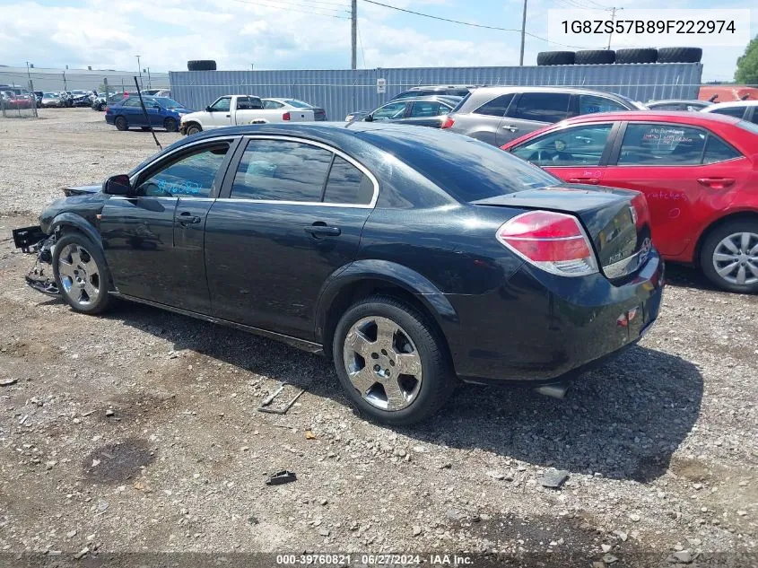 2009 Saturn Aura Xe VIN: 1G8ZS57B89F222974 Lot: 39760821