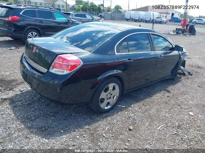 2009 Saturn Aura Xe VIN: 1G8ZS57B89F222974 Lot: 39760821