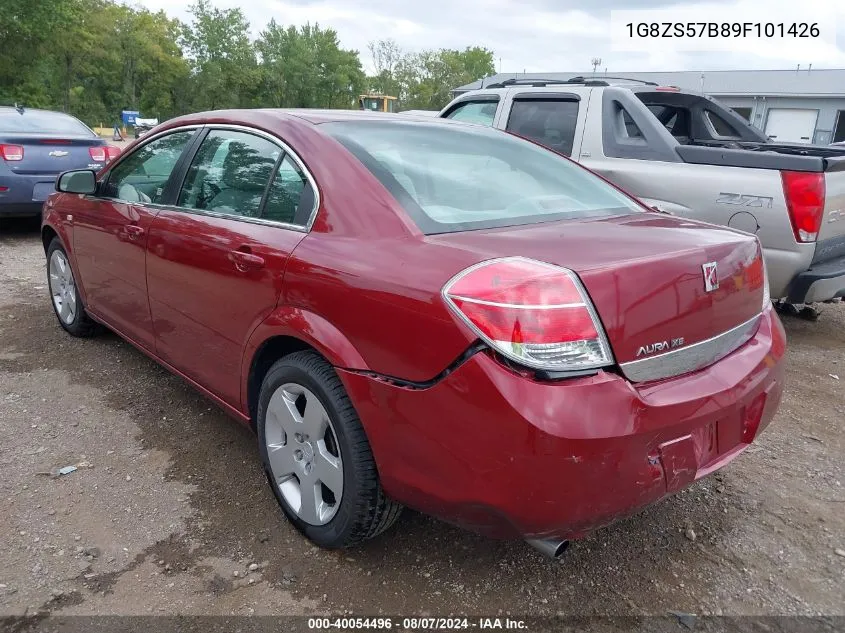 2009 Saturn Aura Xe VIN: 1G8ZS57B89F101426 Lot: 40054496