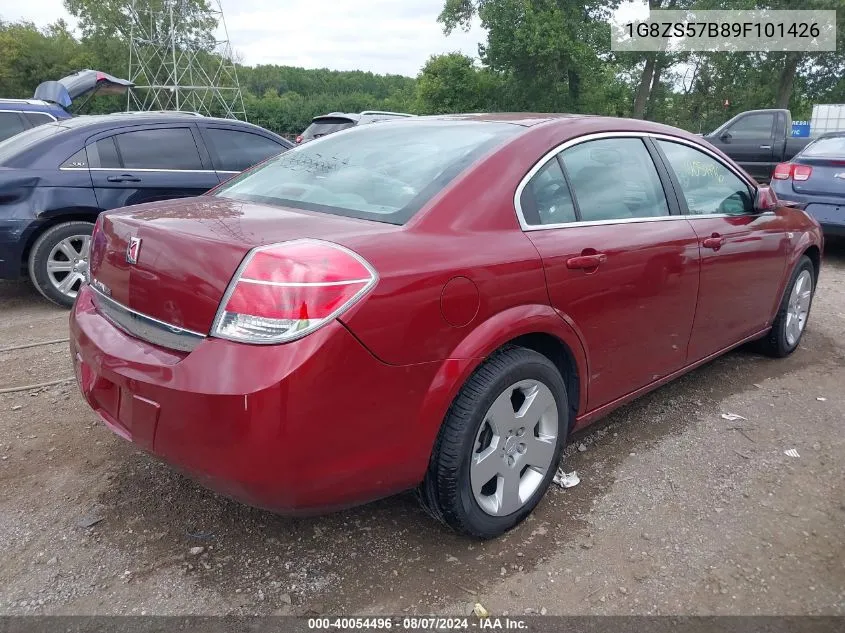 2009 Saturn Aura Xe VIN: 1G8ZS57B89F101426 Lot: 40054496