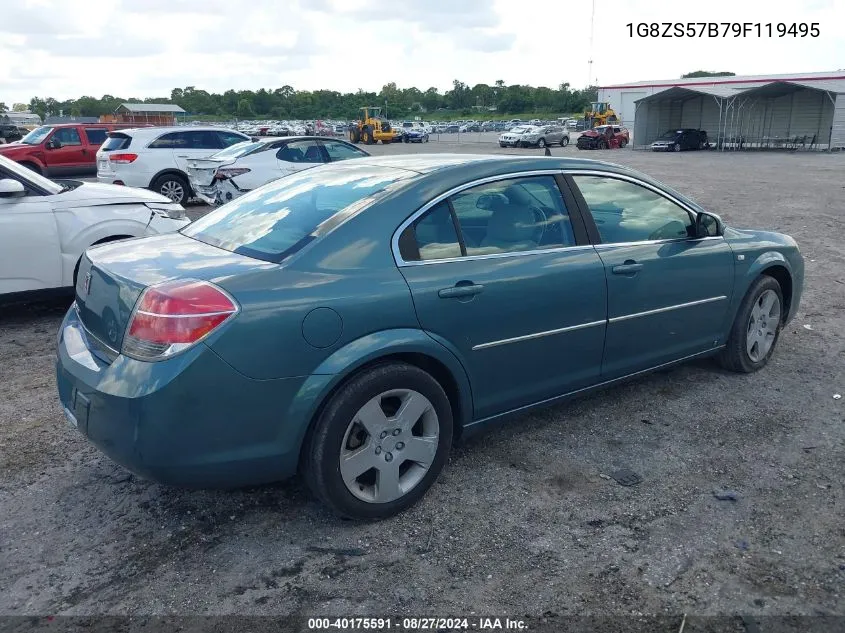 2009 Saturn Aura Xe VIN: 1G8ZS57B79F119495 Lot: 40175591