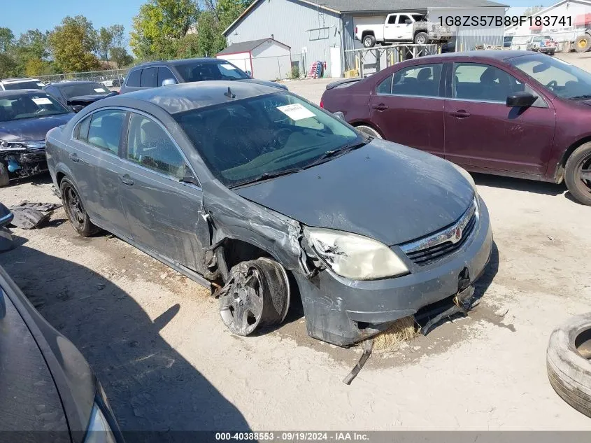 2009 Saturn Aura Xe VIN: 1G8ZS57B89F183741 Lot: 40388553