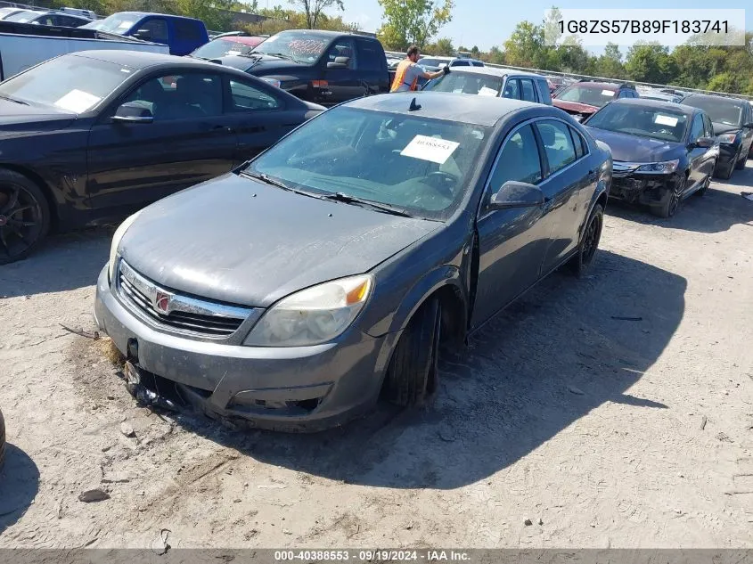 2009 Saturn Aura Xe VIN: 1G8ZS57B89F183741 Lot: 40388553